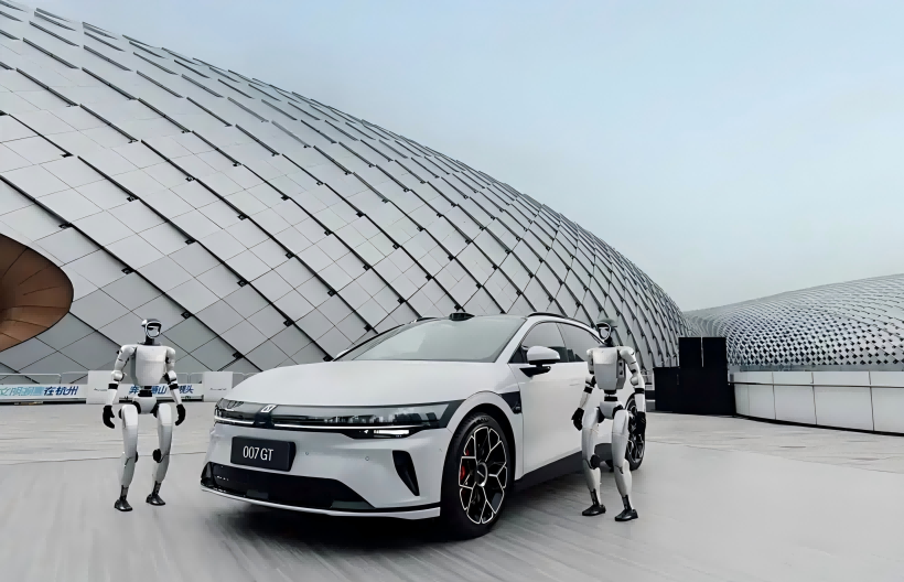 Zeekr 007gt Interior Images Выпущено: запуск середины апреля, два цвета интерьера, оснащенное рулевым колесом с тремя спинками и многое другое